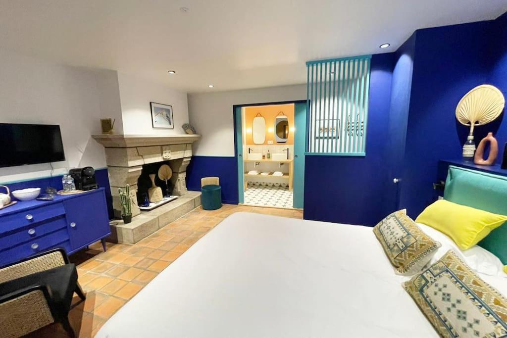 Chambre Majorelle - Rdc - Plage 50M - Rue Gratuite Saint-Malo Ngoại thất bức ảnh