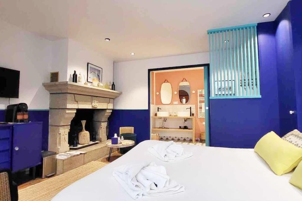Chambre Majorelle - Rdc - Plage 50M - Rue Gratuite Saint-Malo Ngoại thất bức ảnh